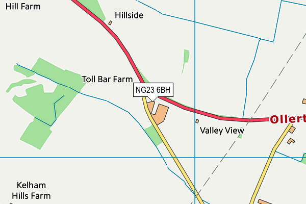NG23 6BH map - OS VectorMap District (Ordnance Survey)