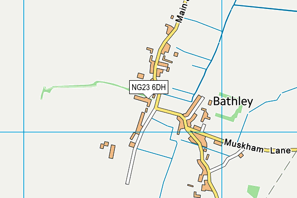 NG23 6DH map - OS VectorMap District (Ordnance Survey)