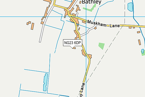 NG23 6DP map - OS VectorMap District (Ordnance Survey)
