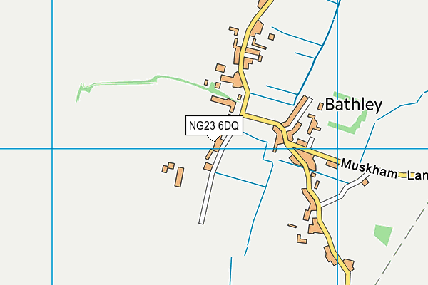 NG23 6DQ map - OS VectorMap District (Ordnance Survey)