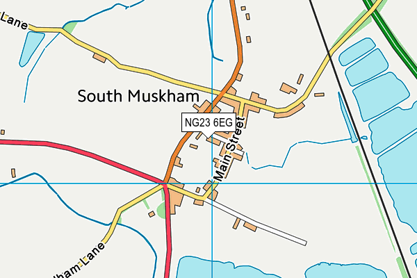 NG23 6EG map - OS VectorMap District (Ordnance Survey)