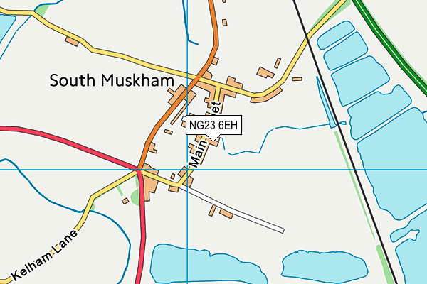 NG23 6EH map - OS VectorMap District (Ordnance Survey)