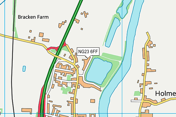 NG23 6FF map - OS VectorMap District (Ordnance Survey)