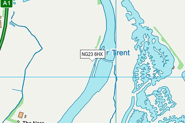NG23 6HX map - OS VectorMap District (Ordnance Survey)