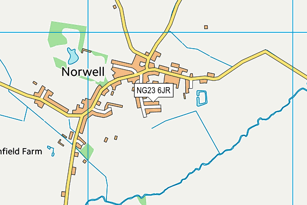 NG23 6JR map - OS VectorMap District (Ordnance Survey)