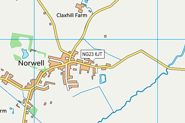 NG23 6JT map - OS VectorMap District (Ordnance Survey)