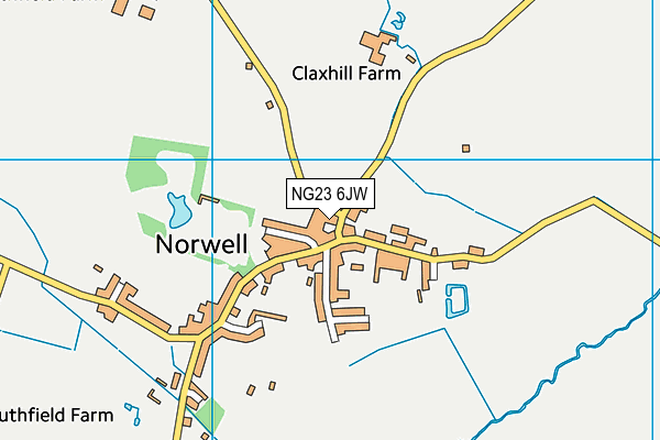 NG23 6JW map - OS VectorMap District (Ordnance Survey)