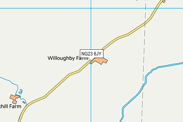 NG23 6JY map - OS VectorMap District (Ordnance Survey)