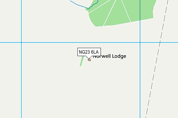 NG23 6LA map - OS VectorMap District (Ordnance Survey)