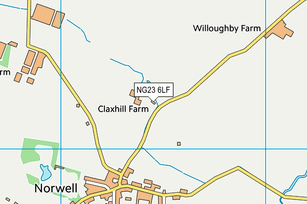 NG23 6LF map - OS VectorMap District (Ordnance Survey)