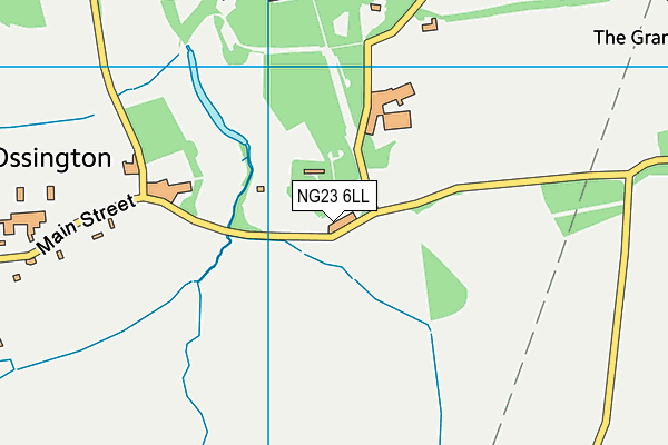 NG23 6LL map - OS VectorMap District (Ordnance Survey)