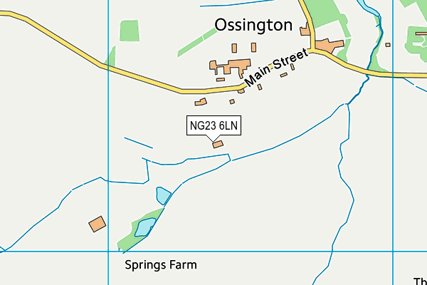 NG23 6LN map - OS VectorMap District (Ordnance Survey)