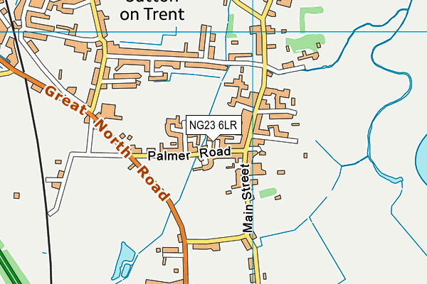 NG23 6LR map - OS VectorMap District (Ordnance Survey)