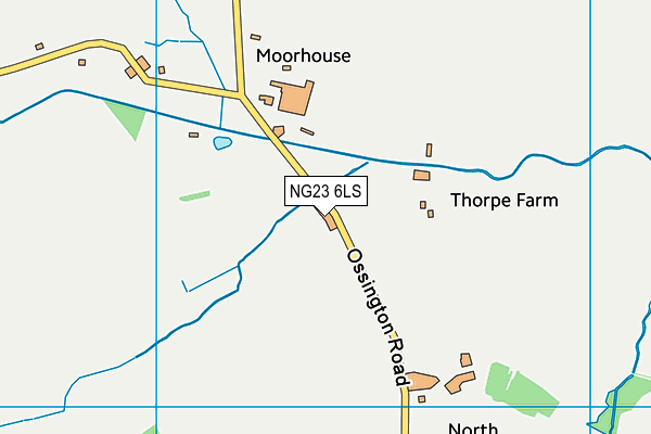NG23 6LS map - OS VectorMap District (Ordnance Survey)