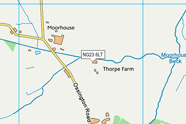 NG23 6LT map - OS VectorMap District (Ordnance Survey)