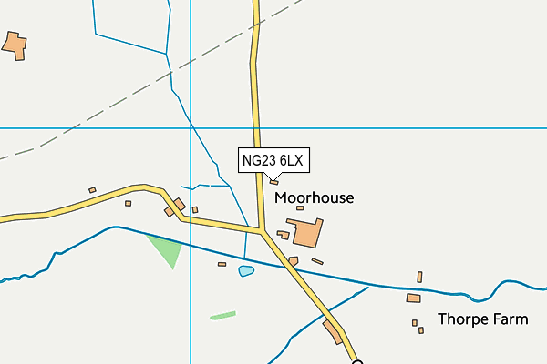 NG23 6LX map - OS VectorMap District (Ordnance Survey)