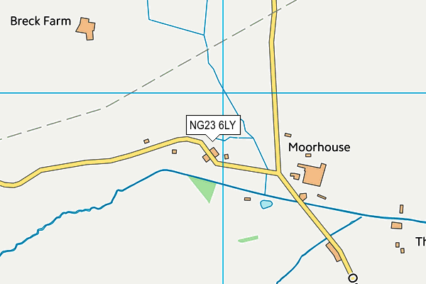 NG23 6LY map - OS VectorMap District (Ordnance Survey)