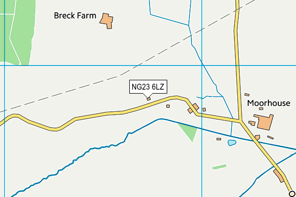 NG23 6LZ map - OS VectorMap District (Ordnance Survey)