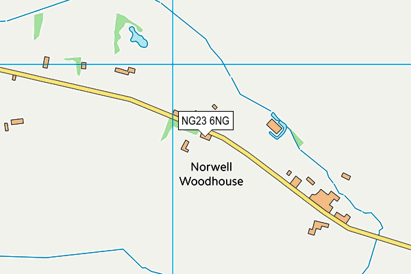 NG23 6NG map - OS VectorMap District (Ordnance Survey)