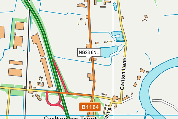 NG23 6NL map - OS VectorMap District (Ordnance Survey)