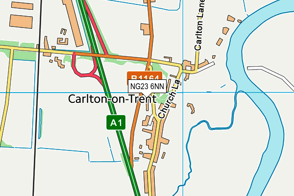 NG23 6NN map - OS VectorMap District (Ordnance Survey)