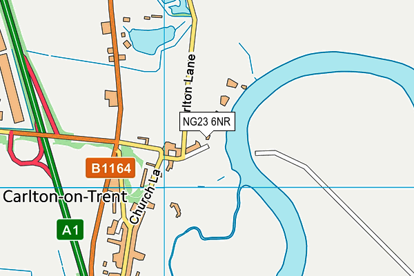 NG23 6NR map - OS VectorMap District (Ordnance Survey)