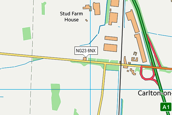 NG23 6NX map - OS VectorMap District (Ordnance Survey)
