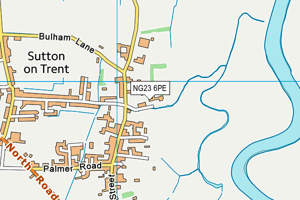 NG23 6PE map - OS VectorMap District (Ordnance Survey)