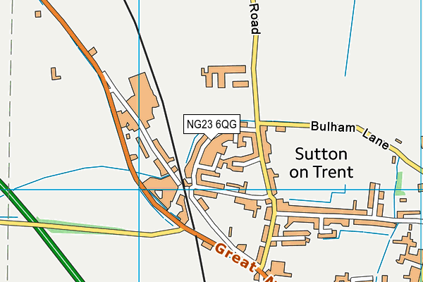 NG23 6QG map - OS VectorMap District (Ordnance Survey)