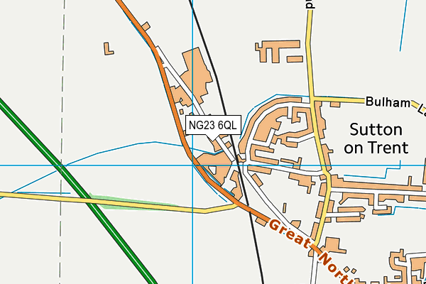 NG23 6QL map - OS VectorMap District (Ordnance Survey)