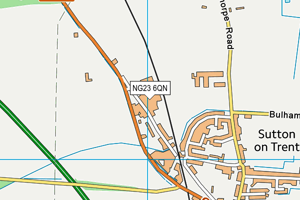 NG23 6QN map - OS VectorMap District (Ordnance Survey)