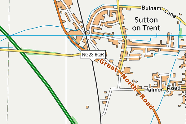 NG23 6QR map - OS VectorMap District (Ordnance Survey)
