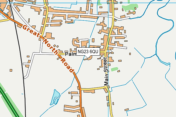 NG23 6QU map - OS VectorMap District (Ordnance Survey)