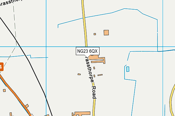 NG23 6QX map - OS VectorMap District (Ordnance Survey)