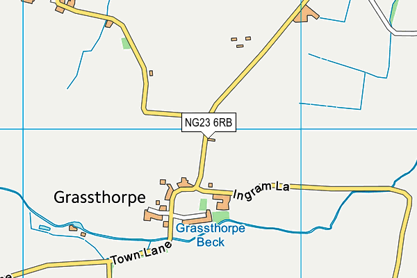 NG23 6RB map - OS VectorMap District (Ordnance Survey)