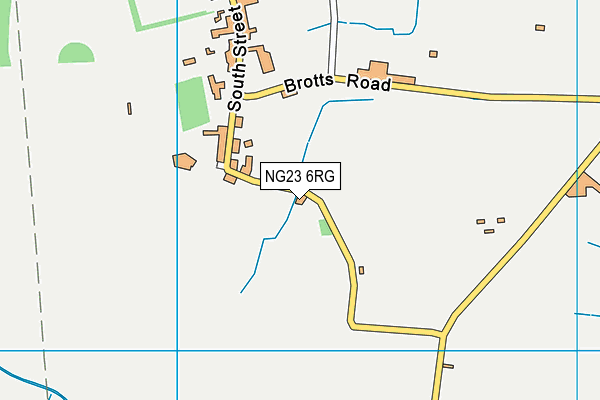 NG23 6RG map - OS VectorMap District (Ordnance Survey)