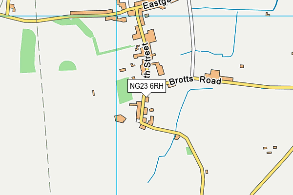 NG23 6RH map - OS VectorMap District (Ordnance Survey)