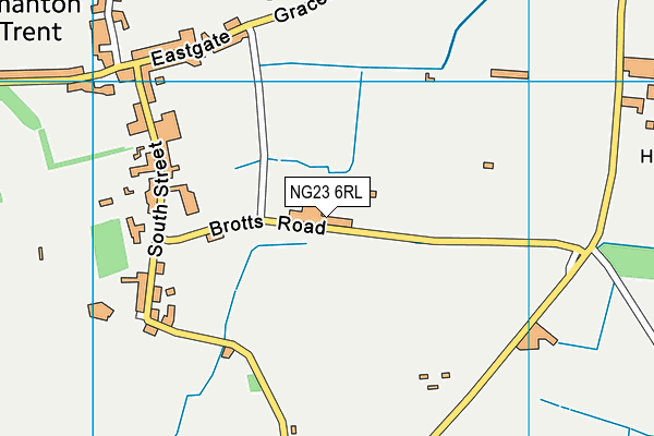 NG23 6RL map - OS VectorMap District (Ordnance Survey)