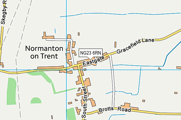 NG23 6RN map - OS VectorMap District (Ordnance Survey)