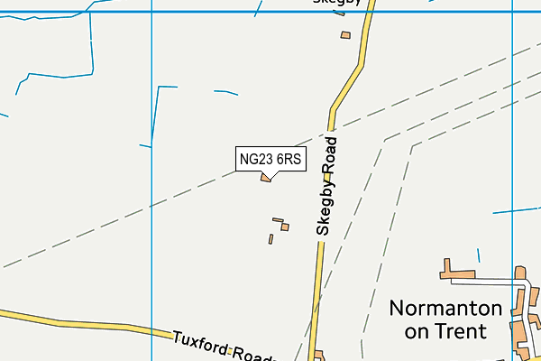 NG23 6RS map - OS VectorMap District (Ordnance Survey)