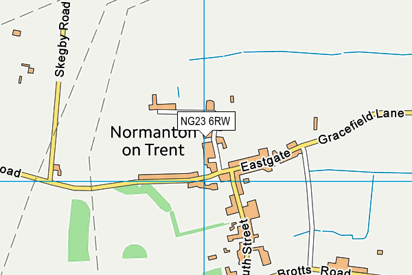 St Matthew's CofE Primary School map (NG23 6RW) - OS VectorMap District (Ordnance Survey)