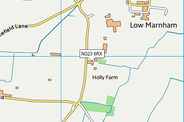 NG23 6RX map - OS VectorMap District (Ordnance Survey)