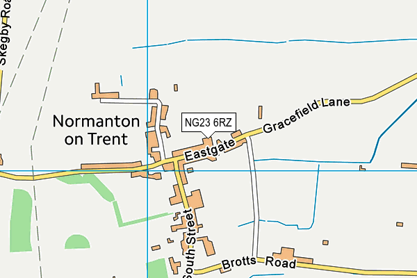 NG23 6RZ map - OS VectorMap District (Ordnance Survey)