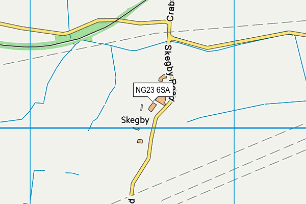 NG23 6SA map - OS VectorMap District (Ordnance Survey)