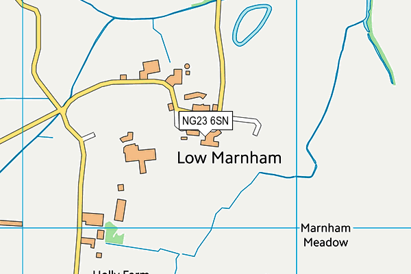 NG23 6SN map - OS VectorMap District (Ordnance Survey)