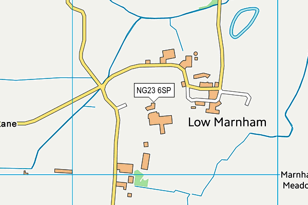 NG23 6SP map - OS VectorMap District (Ordnance Survey)