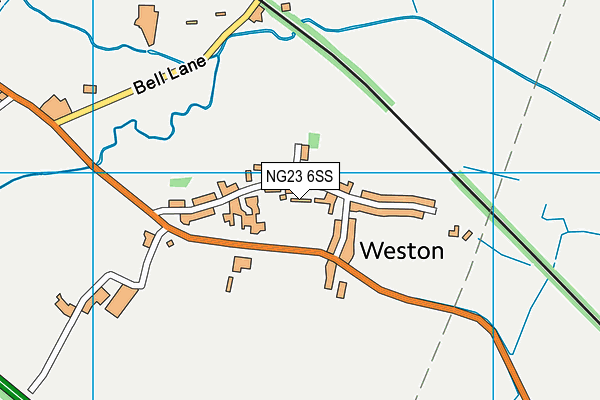 NG23 6SS map - OS VectorMap District (Ordnance Survey)