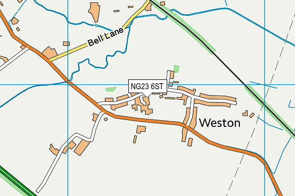 NG23 6ST map - OS VectorMap District (Ordnance Survey)