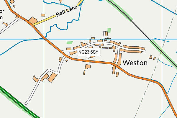 NG23 6SY map - OS VectorMap District (Ordnance Survey)