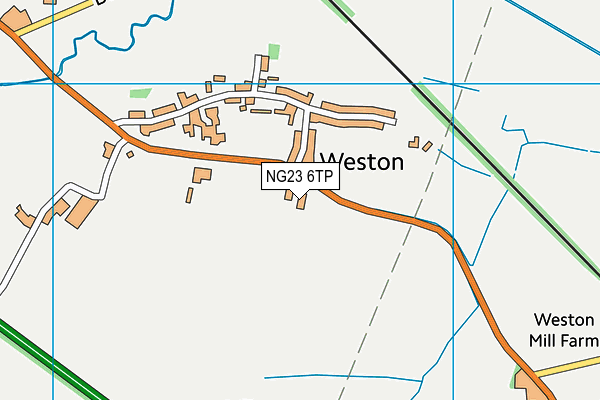 NG23 6TP map - OS VectorMap District (Ordnance Survey)